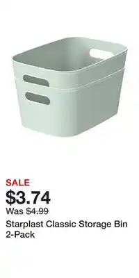 Kohl's Starplast Classic Storage Bin 2-Pack offer