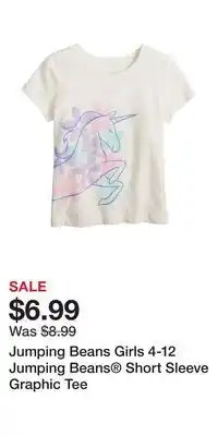 Kohl's Jumping Beans Girls 4-12 Jumping Beans Short Sleeve Graphic Tee offer