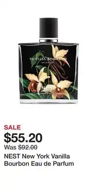 Kohl's NEST New York Vanilla Bourbon Eau de Parfum offer