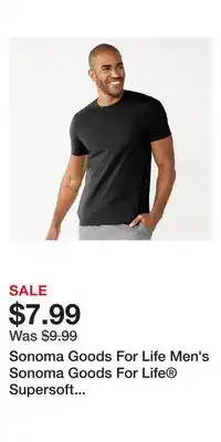 Kohl's Sonoma Goods For Life Men's Sonoma Goods For Life Supersoft Crewneck Tee offer