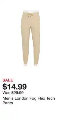 Kohl's Men's London Fog Flex Tech Pants offer