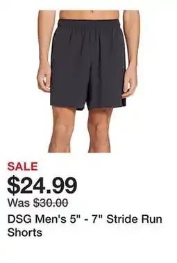 Dick's Sporting Goods DSG Men's 5 - 7 Stride Run Shorts offer