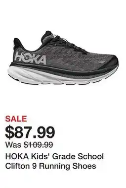Dick's Sporting Goods HOKA Kids' Grade School Clifton 9 Running Shoes offer