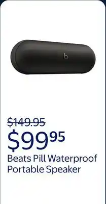 Walmart Beats Pill Waterproof Built-in Microphone Wireless Bluetooth Portable Speaker offer