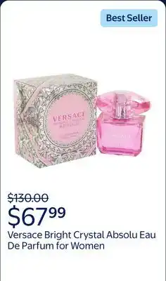 Walmart Versace Bright Crystal Absolu Eau De Parfum for Women offer