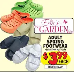 Ollie's ADULT SPRING FOOTWEAR offer