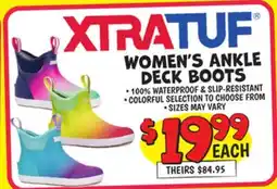 Ollie's XTRATUF WOMEN'S ANKLE DECK BOOTS offer