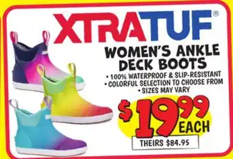 Ollie's XTRATUF WOMEN'S ANKLE DECK BOOTS offer