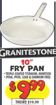 Ollie's GRANITESTONE 10 FRY PAN offer