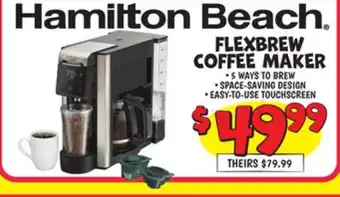 Ollie's HAMILTON BEACH FLEXBREW COFFEE MAKER offer