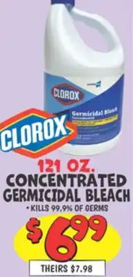 Ollie's CLOROX 121 OZ. CONCENTRATED GERMICIDAL BLEACH offer