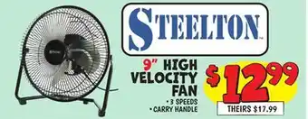Ollie's STEELTON 9 HIGH VELOCITY FAN offer