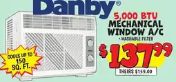 Ollie's DANBY MECHANICAL WINDOW A/C offer