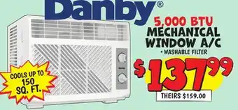 Ollie's DANBY MECHANICAL WINDOW A/C offer