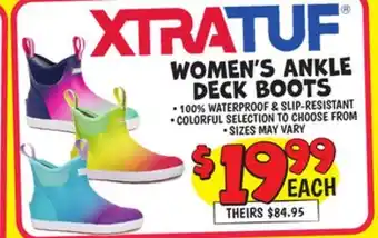 Ollie's XTRA TUF OMEN'S ANKLE DECK BOOTS offer