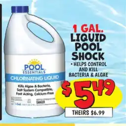 Ollie's LIQUID POOL SHOCK offer