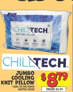 Ollie's JUMBO COOLING KNIT PILLOW offer