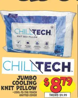 Ollie's JUMBO COOLING KNIT PILLOW offer