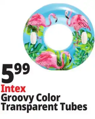 Ocean State Job Lot Intex Groovy Color Transparent Tubes offer