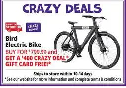 Ocean State Job Lot Bird Electric Bike offer