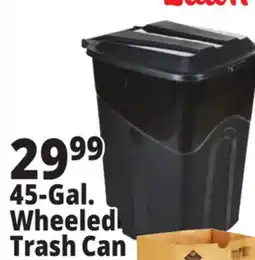 Ocean State Job Lot 45-Gal. Wheeled Trash Can offer