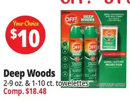 Ocean State Job Lot Deep Woods Insect Repellent V Combo Pack offer