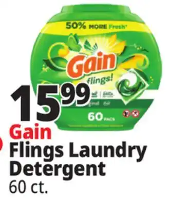Ocean State Job Lot Flings Oxi Boost and Febreze Original Scent Laundry Detergent Pacs 60 Count offer