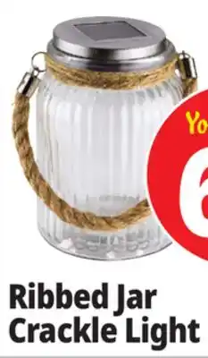 Ocean State Job Lot Ribbed Jar Crackle Light offer