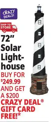 Ocean State Job Lot 72 Solar Light-house offer