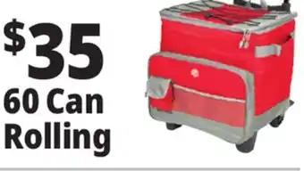 Ocean State Job Lot North Peak Hard Lined Rolling Cooler 60-can offer