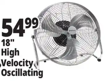 Ocean State Job Lot Penguin High Velocity Internal Oscillation Floor Fan 18 offer