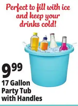 Ocean State Job Lot 17 Gallon Party Tub with Handles offer