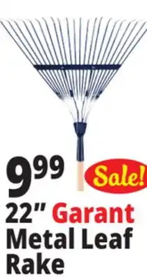 Ocean State Job Lot 22 Metal Leaf Rake offer