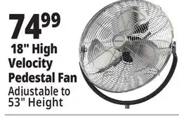 Ocean State Job Lot High Velocity Pedestal Fan 18 offer