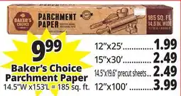 Ocean State Job Lot Parchment Paper offer