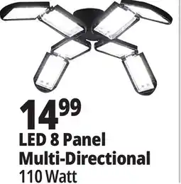 Ocean State Job Lot Bright Living 8-Panel LED Garage Light offer