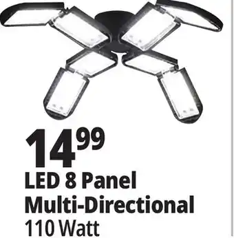 Ocean State Job Lot Bright Living 8-Panel LED Garage Light offer