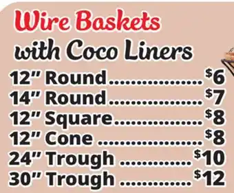 Ocean State Job Lot Wire Baskets with Coco Liners offer