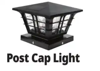 Ocean State Job Lot Outdoor Living Accents Craftsman Style Solar LED Post Cap Light offer