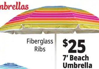 Ocean State Job Lot 7' Beach Umbrella offer