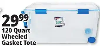 Ocean State Job Lot 120 Quart Wheeled Gasket Tote offer