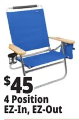 Ocean State Job Lot 4-Position Copa High Back Beach Chair offer