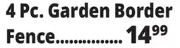 Ocean State Job Lot 4 Pc. Garden Border Fence offer