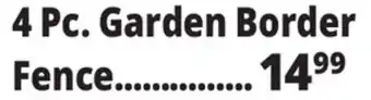 Ocean State Job Lot 4 Pc. Garden Border Fence offer