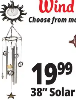 Ocean State Job Lot Solar Wind Chime 38 offer