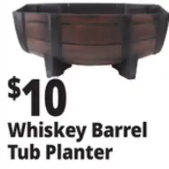 Ocean State Job Lot Whiskey Barrel Tub Planter offer
