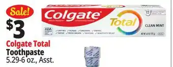 Ocean State Job Lot Toothpaste offer