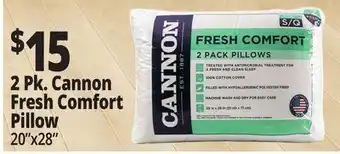 Ocean State Job Lot 2 Pk. Cannon Fresh Comfort Pillow offer