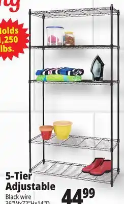 Ocean State Job Lot 5-Tier Household Wire Shelving offer