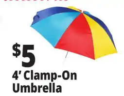 Ocean State Job Lot Clamp-On Beach Umbrella 4' offer